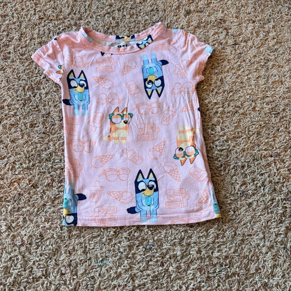Pink Bluey Kids PJ Set - Kids Size 4 - Picture 2 of 7